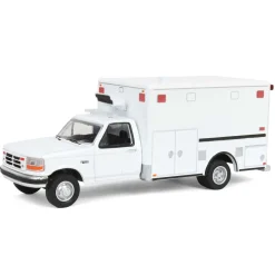 1/64 1992 Ford F-350 Ambulance, White, Hobby Exclusive