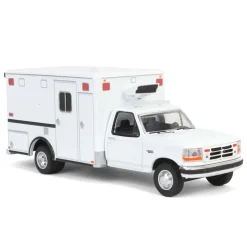 1/64 1992 Ford F-350 Ambulance, White, Hobby Exclusive