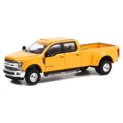 1/64 2019 Ford F-350 Dually, School Bus Yellow, Dually Drivers Series 9