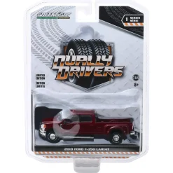 1/64 2019 Ford F-350 Lariat, Race Red, Dually Drivers Series 1