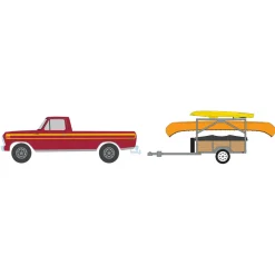 1/64 1978 Ford F-150 Ranger Explorer with Canoe Trailer & Canoe Rack, Hitch & Tow Series 31