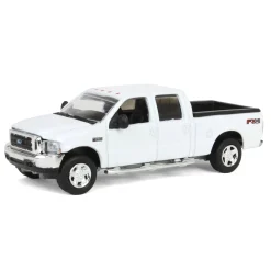 1/64 2004 Ford F-250 Super Duty Crew Cab Pickup Truck, Winter White, LP Diecast Garage Exclusive