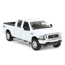 1/64 2004 Ford F-250 Super Duty Crew Cab Pickup Truck, Winter White, LP Diecast Garage Exclusive