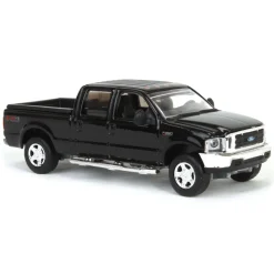 1/64 2004 Ford F-250 Super Duty Crew Cab Pickup Truck, Black, LP Diecast Garage Exclusive