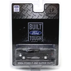 1/64 2004 Ford F-250 Super Duty Crew Cab Pickup Truck, Black, LP Diecast Garage Exclusive