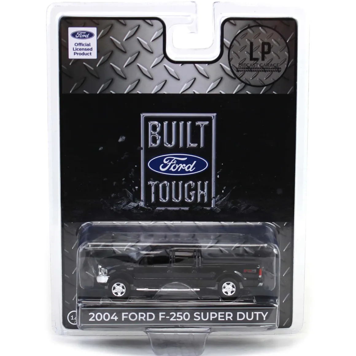 1/64 2004 Ford F-250 Super Duty Crew Cab Pickup Truck, Black, LP Diecast Garage Exclusive