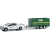 1/64 2018 Ford F-150 SuperCrew Waste Management with Double-Axle Dump Trailer, Hitch & Tow Series 29