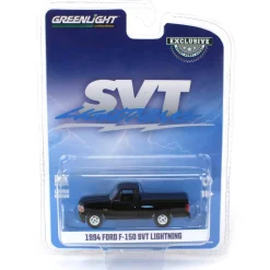 1/64 1994 Ford F-150 SVT Lightning with Tonneau Bed Cover, Black, Hobby Exclusive