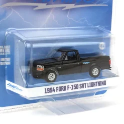 1/64 1994 Ford F-150 SVT Lightning with Tonneau Bed Cover, Black, Hobby Exclusive