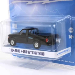 1/64 1994 Ford F-150 SVT Lightning with Tonneau Bed Cover, Black, Hobby Exclusive