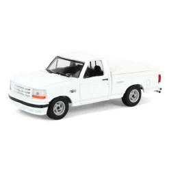 1/64 1994 Ford F-150 SVT Lightning with Tonneau Bed Cover, White, Hobby Exclusive