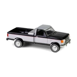 1/64 1990 Ford F-250 with Tool Box, Raven Black & Medium Silver Metallic Combination Two-Tone, Down on the Farm Series 10
