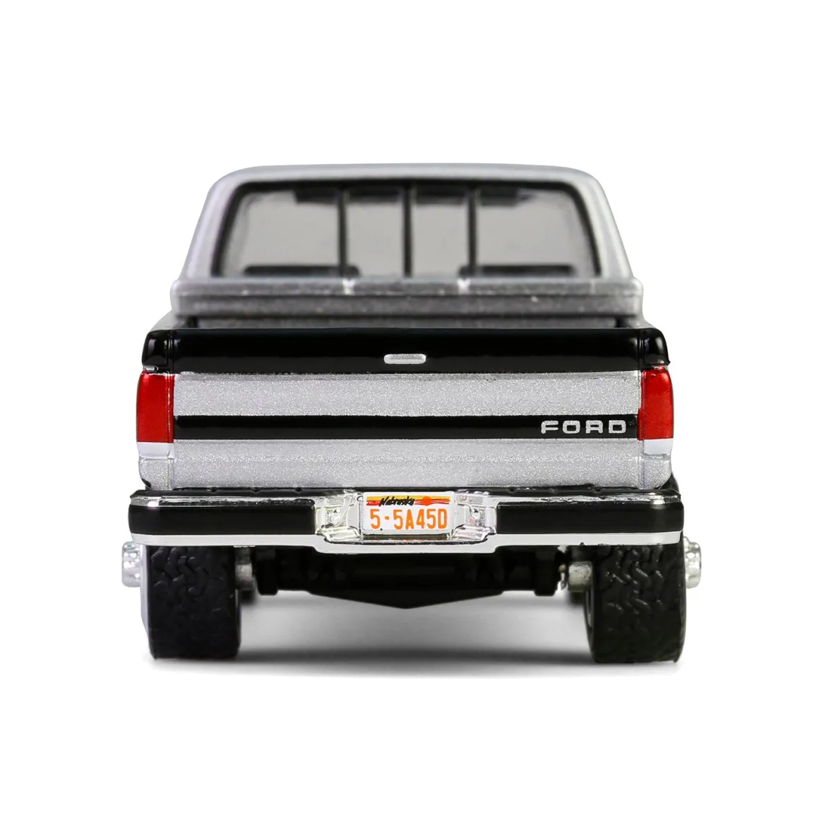 1/64 1990 Ford F-250 with Tool Box, Raven Black & Medium Silver Metallic Combination Two-Tone, Down on the Farm Series 10
