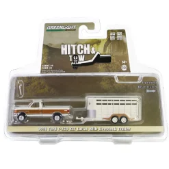 1/64 1991 Ford F-250 XLT Lariat with Livestock Trailer, Hitch & Tow Series 30