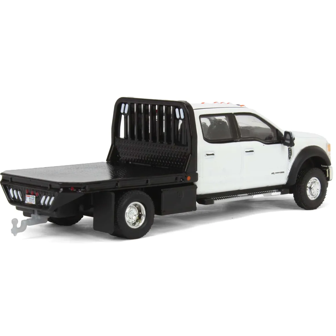 1/64 2020 Ford F-450 XLT Super Duty Dually Flatbed, Oxford White, Town & Country Exclusive