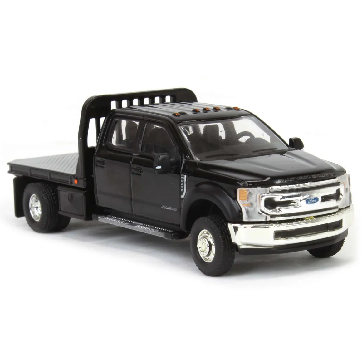 1/64 2020 Ford F-450 XLT Super Duty Dually Flatbed, Agate Black, Town & Country Exclusive