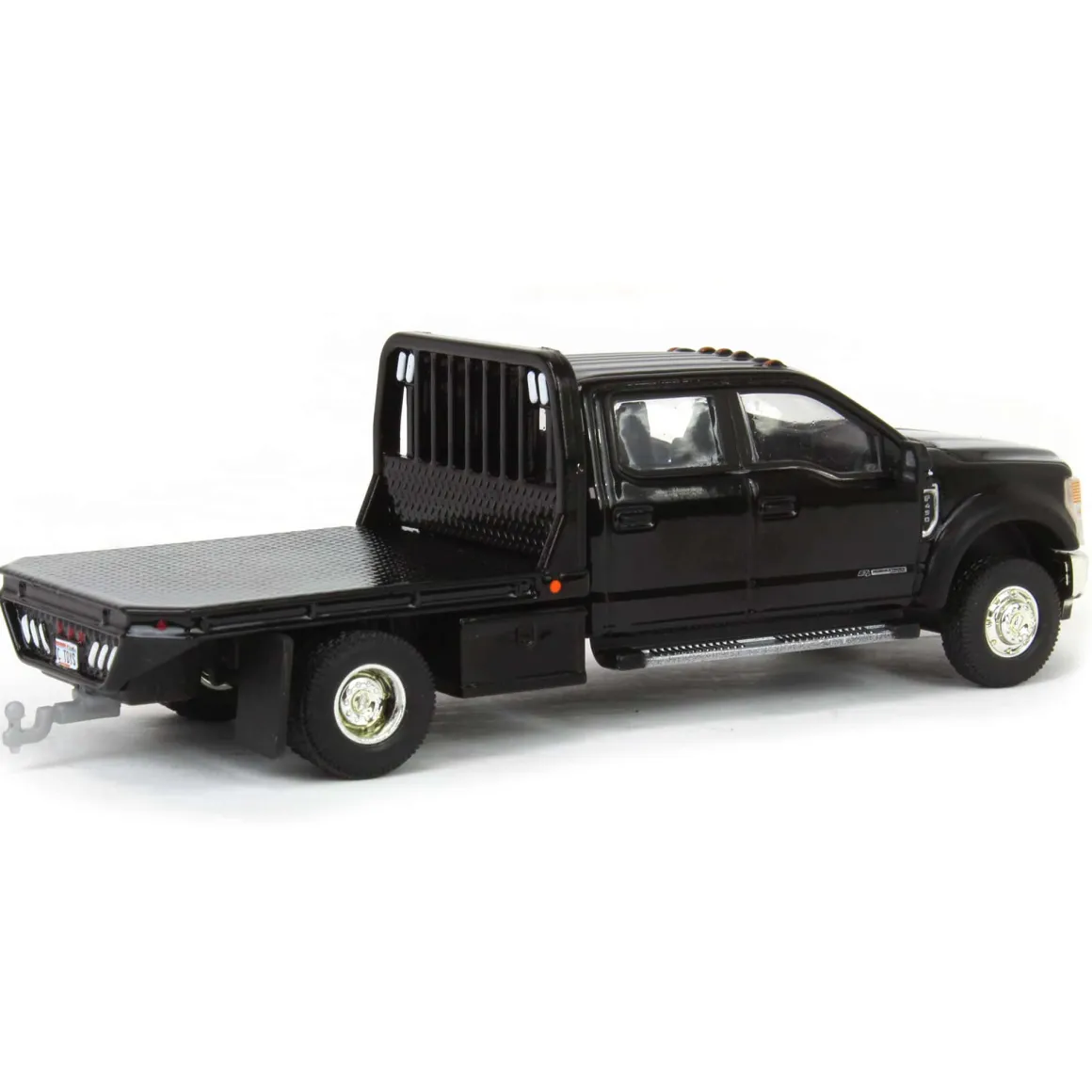 1/64 2020 Ford F-450 XLT Super Duty Dually Flatbed, Agate Black, Town & Country Exclusive