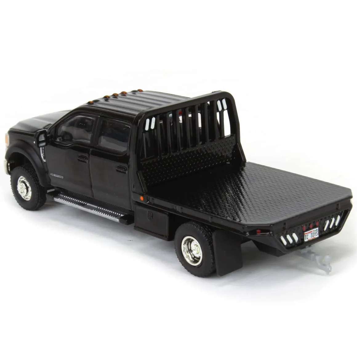 1/64 2020 Ford F-450 XLT Super Duty Dually Flatbed, Agate Black, Town & Country Exclusive
