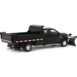 1/64 2020 Ford F-450 XLT Super Duty Dually with V-Plow & Dump Bed, Agate Black, Town & Country Exclusive