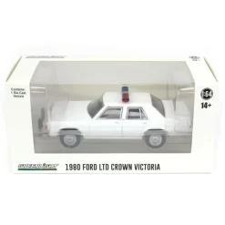 1/64 1980-91 Ford LTD Crown Victoria, Blank White with Light Bar & Grill Guard, Hot Pursuit