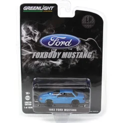 1/64 1993 Ford Mustang Blue Drag Car, LP Diecast Exclusive