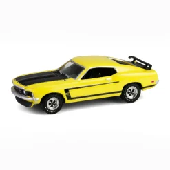 1/64 1969 Ford Mustang Boss 302, Scottsdale 2024, Bright Yellow, Barrett-Jackson Series 15
