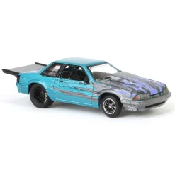 1/64 1990 Ford Mustang Fox Body Drag Car with Custom Paint Job, WRAPS Series, Part Time Collector Exclusive