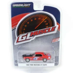 1/64 1968 Ford Mustang GT Coupe, #68 Charlie Henry Race Car, GreenLight Muscle Series 29