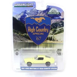 1/64 1967 Ford Mustang GT Fastback High Country Special, Aspen Gold, Hobby Exclusive