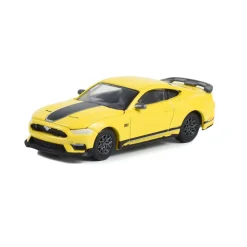 1/64 2021 Ford Mustang Mach 1, Grabber Yellow, Muscle Series 27