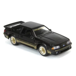 1/64 1988 Ford Mustang SLN with Gold Decals & Rims, Black, LP Diecast Garage Exclusive