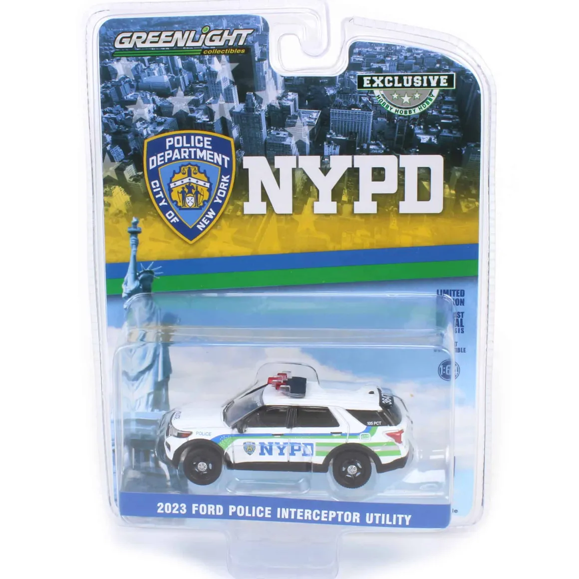 1/64 2023 Ford Police Interceptor Utility, NYPD, Hobby Exclusive