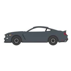 1/64 2017 Ford Shelby GT350, Magnetic with Blue Stripes, GreenLight Muscle Series 29