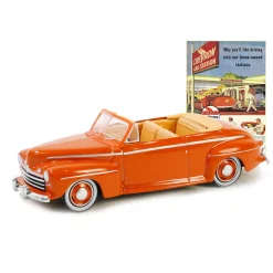 1/64 1946 Ford Super Deluxe Convertible, Chevron Supreme, Vintage Ad Cars Series 10