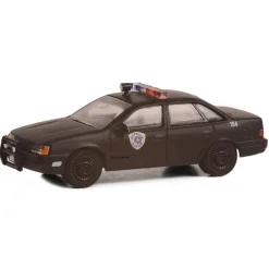 1/64 1986 Ford Taurus LX, Weathered Detroit Metro West Police, Robocop, Anniv Collection Series 15