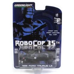 1/64 1986 Ford Taurus LX, Weathered Detroit Metro West Police, Robocop, Anniv Collection Series 15