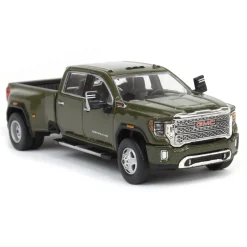 1/64 2022 GMC Sierra 3500 Denali Dually, Forest Metallic, Karson Diecast Exclusive