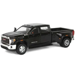 1/64 2022 GMC Sierra 3500HD Pro Dually, Onyx Black, Karson Diecast Exclusive