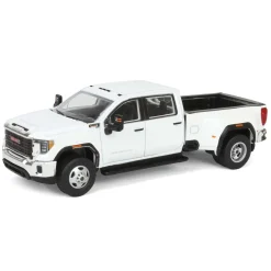1/64 2022 GMC Sierra 3500HD Pro Dually, Summit White, Karson Diecast Exclusive