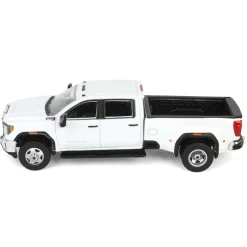 1/64 2022 GMC Sierra 3500HD Pro Dually, Summit White, Karson Diecast Exclusive