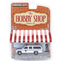 1/64 1985 GMC Suburban 2500, NYC Transit Police Department with Officer, Hobby Shop Series 16