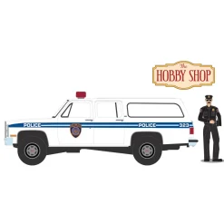 1/64 1985 GMC Suburban 2500, NYC Transit Police Department with Officer, Hobby Shop Series 16