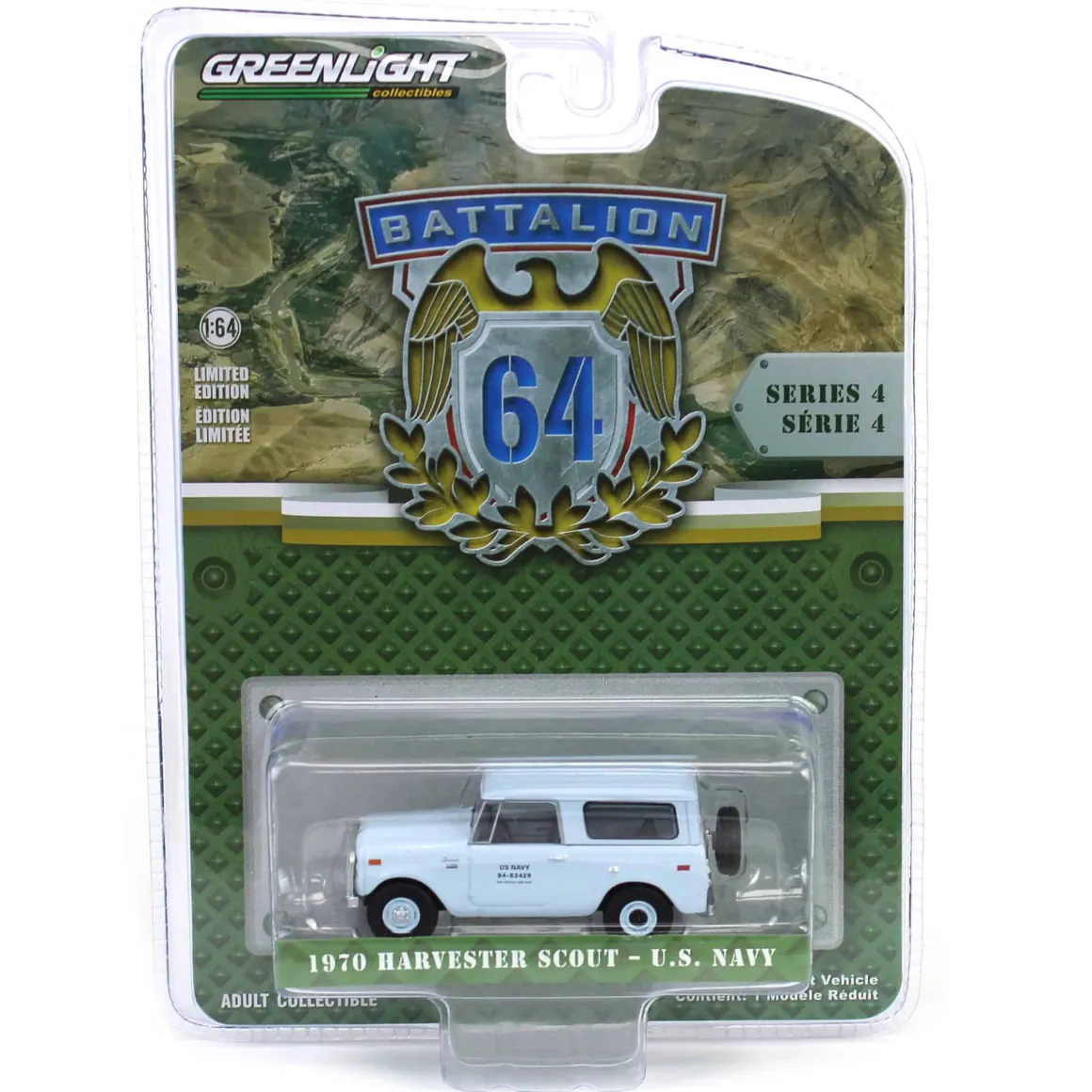 1/64 1970 Harvester Scout, US Navy, Battalion 64 Series 4