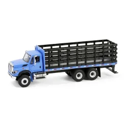 1/64 2018 International WorkStar Platform Stake, Blue, S.D. Trucks Series 19