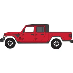1/64 2023 Jeep Gladiator Freedom, Firecracker Red, Showroom Floor Series 5
