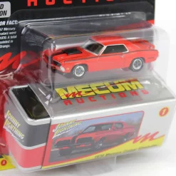 1/64 1970 Mercury Cougar Eliminator, Competition Orange, Mecum Auctions, Johnny Lightning Collector Tin Series 15