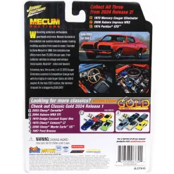 1/64 1970 Mercury Cougar Eliminator, Competition Orange, Mecum Auctions, Johnny Lightning Collector Tin Series 15