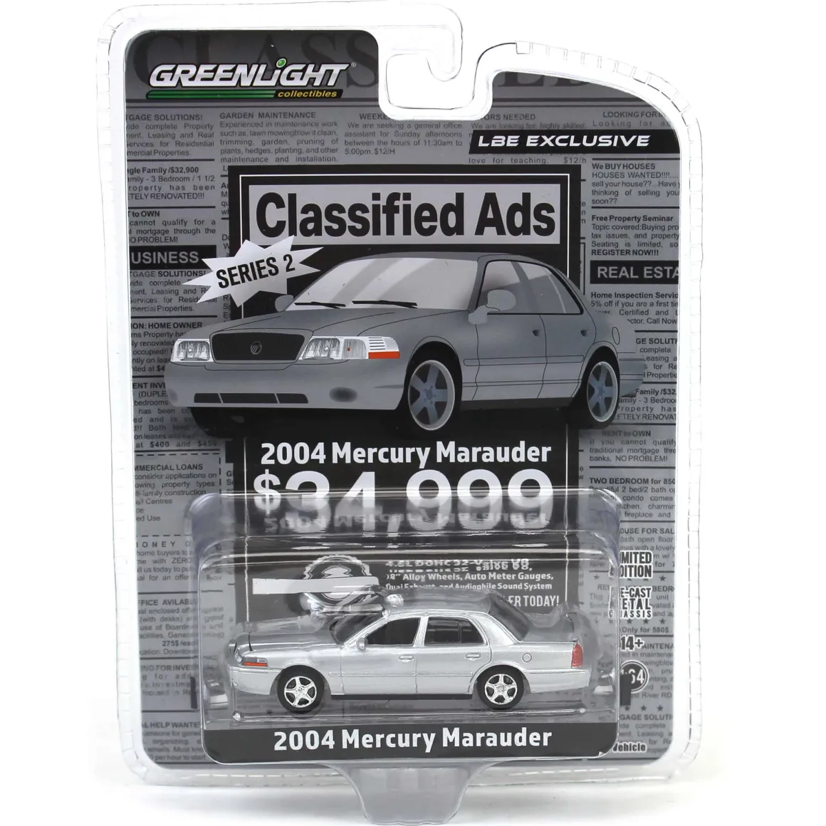 1/64 2004 Mercury Marauder, Silver, Classified Ads Series 2, LBE Exclusive