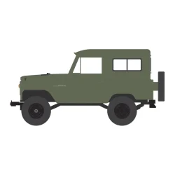 1/64 1962 Nissan Patrol, Matte Olive Green, All-Terrain Series 16