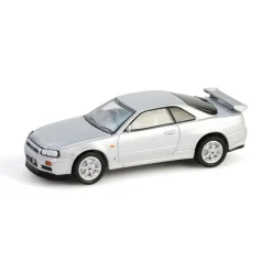 1/64 1999 Nissan Skyline V-Spec R34, Sonic Silver, 25th Anniversary, Anniversary Collection Series 17